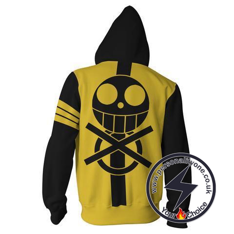 One Piece - Trafalgar D. Water Law Tattoos ZipUp - Hoodies Jackets